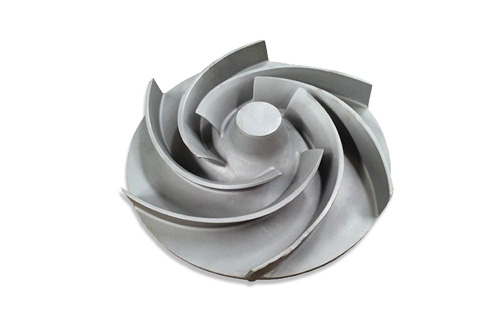 How does the laser welding machine weld the impeller